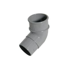 Floplast Grey Mini Gutter Offset Bend - 112 Degree X 50Mm