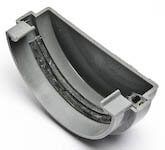 FloPlast Mini Gutter External Stopend - 76mm Grey