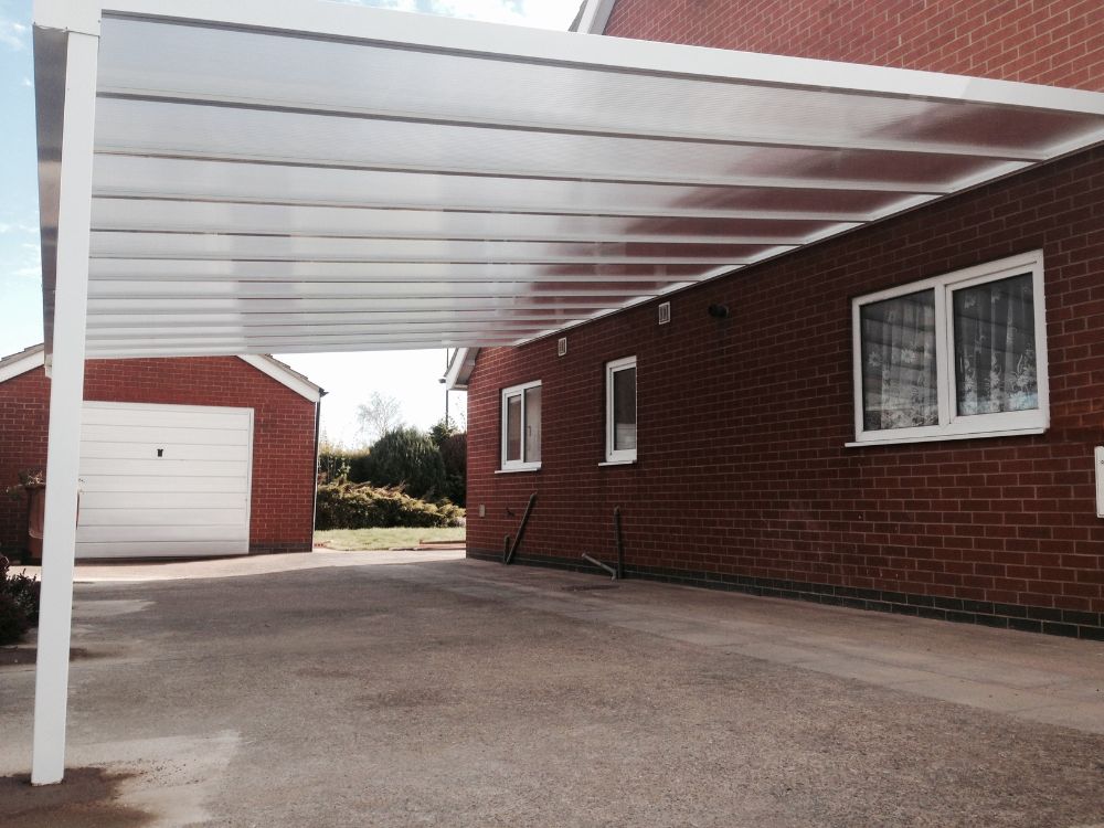 Simplicity 35 Aluminium Pergola / Veranda - 17000mm x 1000mm Square - White