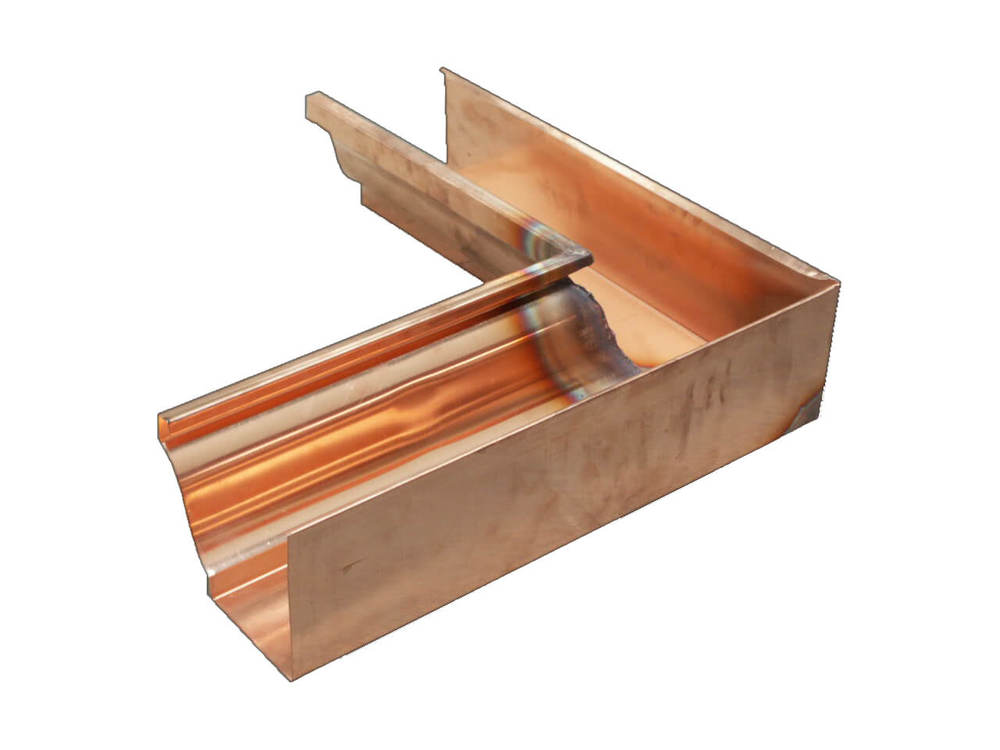 Coppa Gutta Copper Ogee Gutter Internal Corner - 135 Degree X 125Mm