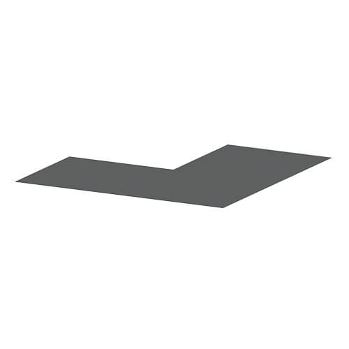 Aluminium Soffit Flat External 90 Degree Corner - 210mm x 2mm Anthracite Grey