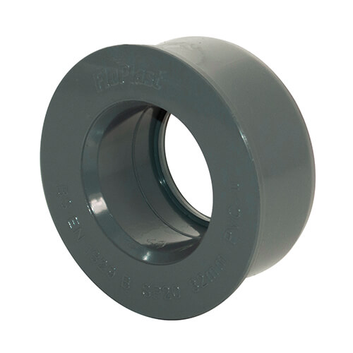 FloPlast Solvent Weld Soil Boss Adaptor - 40mm Anthracite Grey
