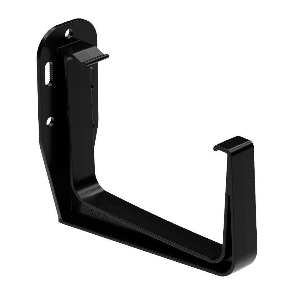 Square Gutter Large Fascia Bracket - 135mm Black