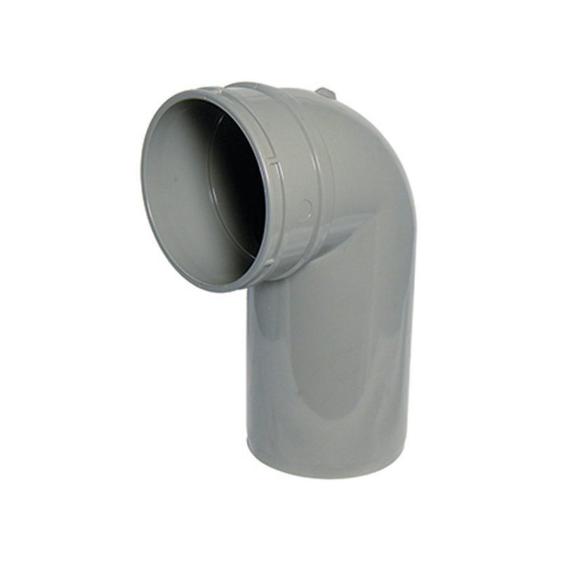 FloPlast Solvent Weld Soil Bend Swivel - 90 Degree x 110mm Olive Grey