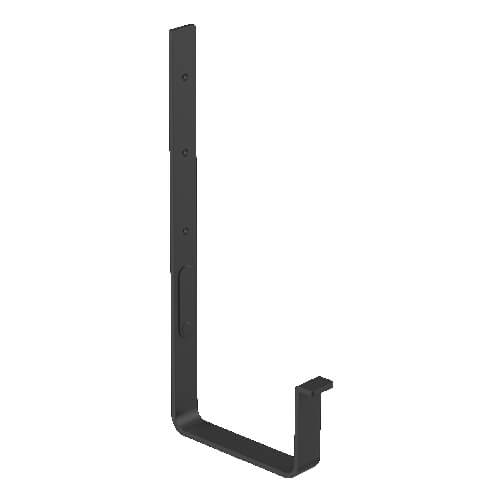 Square Steel Gutter Rafter Bracket - 125mm Graphite
