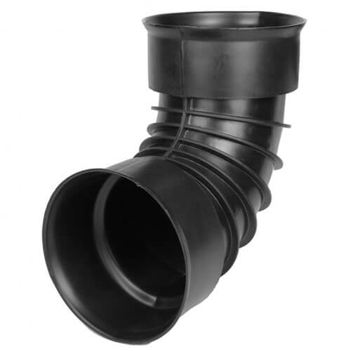 Pbsl Group Black Twinwall Drainage Bend - 90 Degree X 300Mm