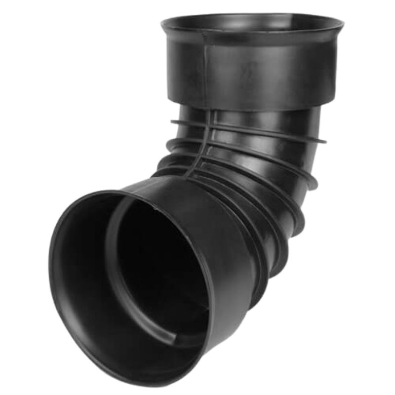 Pbsl Group Black Twinwall Drainage Bend - 90 Degree X 150Mm