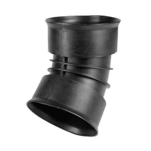 Pbsl Group Black Twinwall Drainage Bend - 22.5 Degree X 300Mm