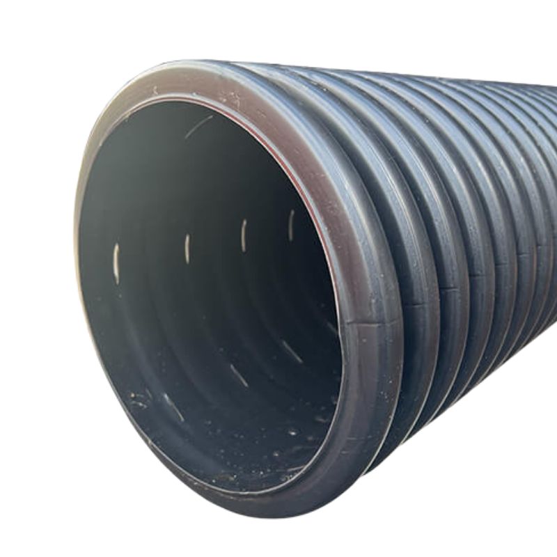 Twinwall Perforated Pipe - 150mm (I.D.) x 3mtr Black