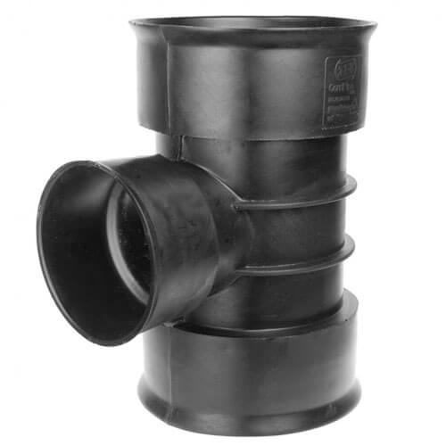 Pbsl Group Black Twinwall Drainage Junction - 90 Degree X 225Mm X 160Mm