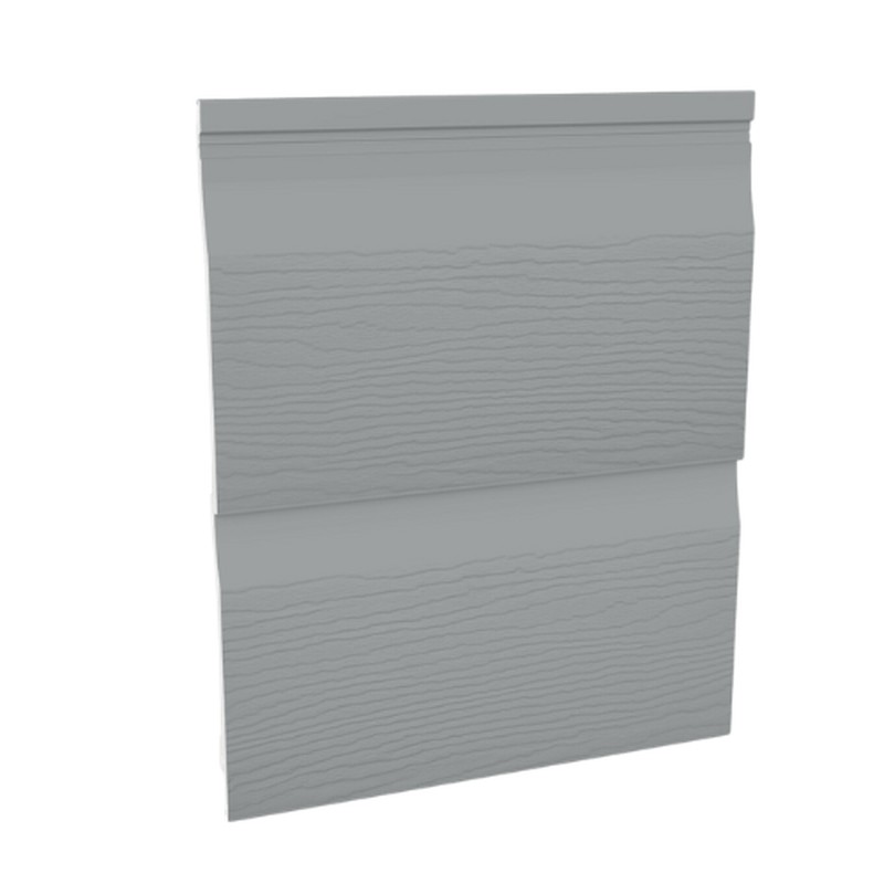 Freefoam Grey Embossed Double Shiplap Cladding - 333Mm X 5Mtr Storm - Pack 2