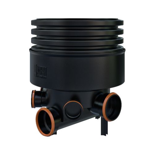 Inspection Chamber Set - 600mm Diameter x 1050mm Depth with 160mm Channel andamp; 110mm Inlets