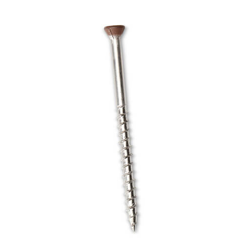 Composite Decking/Cladding Colour Coded Screw - 40mm Walnut/Havana - Pack of 50