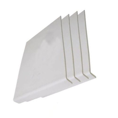 225mm White Fascia Capping Board - 9mm x 5mtr - Pack of 4