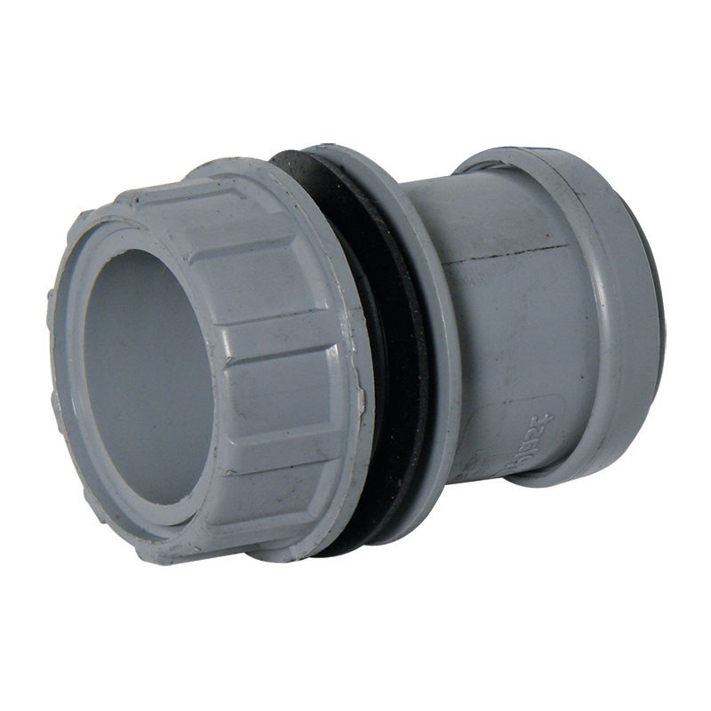 FloPlast Push Fit Waste Tank Connector - 40mm Grey