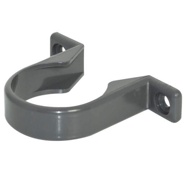 Floplast Anthracite/Grey Solvent Weld Waste Pipe Clip - 40Mm