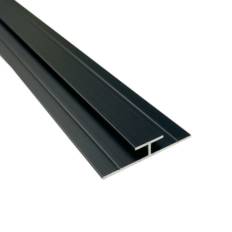 Compact Composite Wall Panel H Joint Trim - 2440mm Black Tile