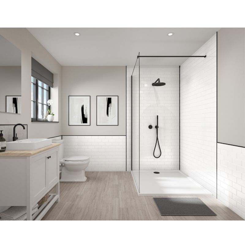 Compact Composite Vertical Wall Panel - 2440mm x 1220mm x 3mm - Pure White