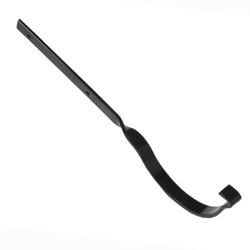 Cast Iron Beaded Half Round Gutter Side Rafter Bracket - 150mm Black