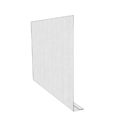 Zinc Fascia L Profile Length - 300mm x 25mm x 2.4mtr