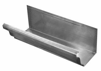 Zinc Large Ogee Gutter - 145mm x 2.4mtr Length