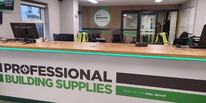 Professional Building Supplies Peterborough's BRAND NEW SHOWROOM!