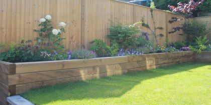 How to build raised garden beds with wooden sleepers