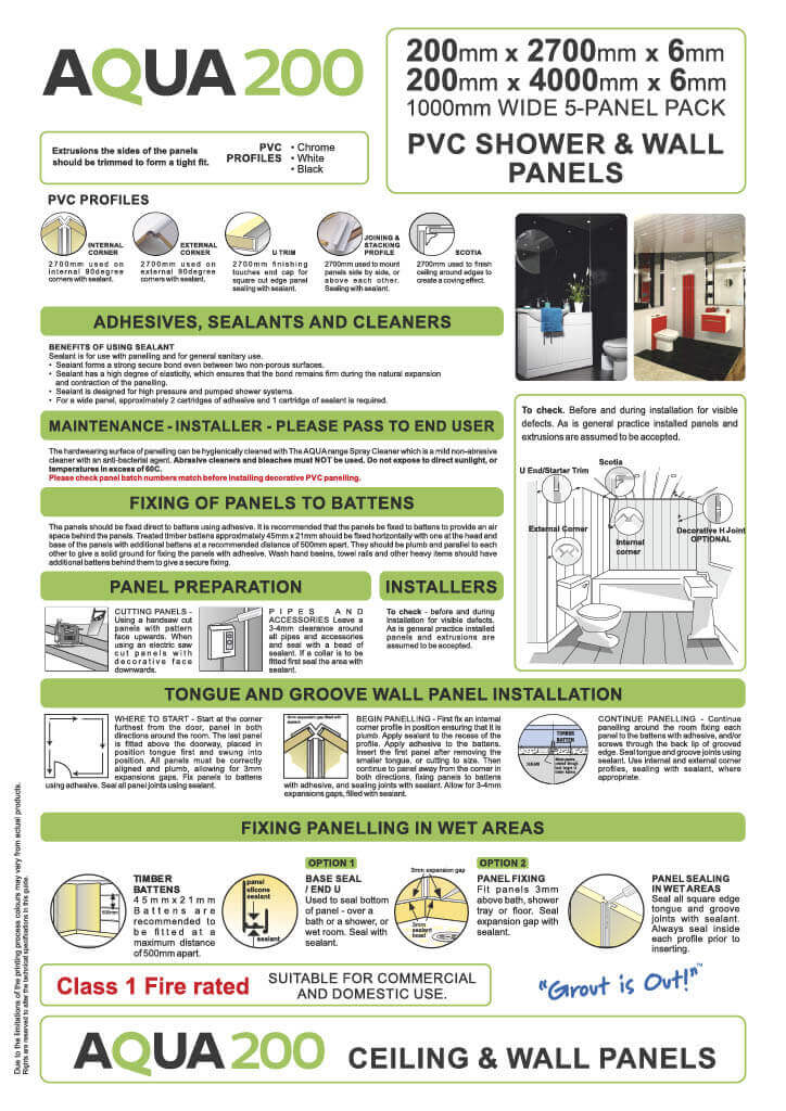 Wall & Ceiling Panel Installation Instructions - Page 2