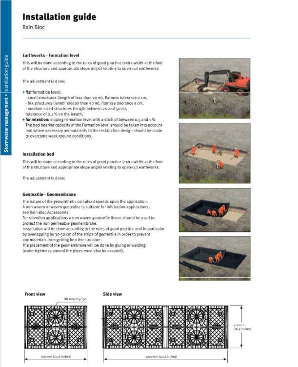 Installation of Your Rain Bloc Soakaway Crates How To Install Soakaway Crates
