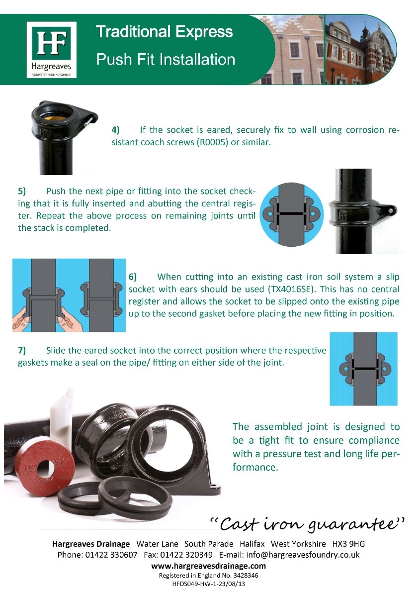 Cast Iron Soil Pipe Installation