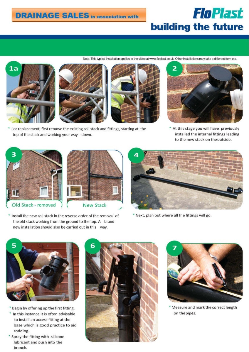 Soil Stack Installation Installing A New PVC Soil Stack